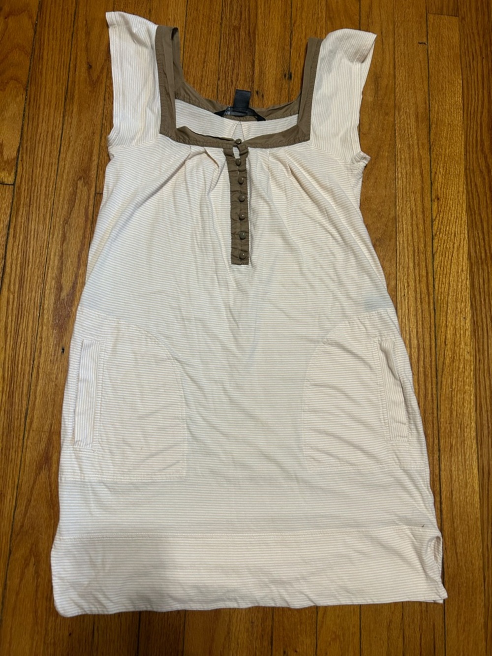 Marc by Marc Jacobs Mike Made Peasant Shift Dress Cap Sleeve Pima Cotton Small